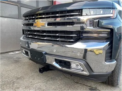 Half-ton truck front hitch installation