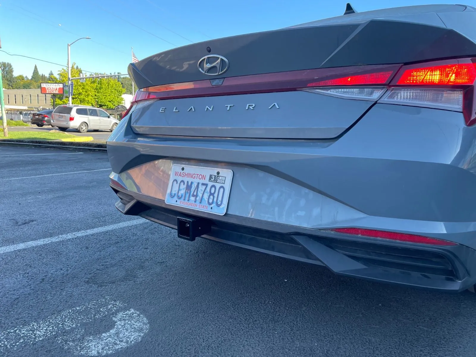 Hybrid car trailer hitch installation